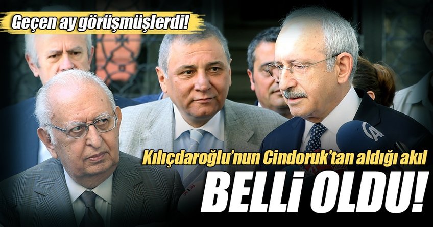 Kılıçdaroğlu Cindoruk'tan akıl aldı: Yürüyüşe geç!