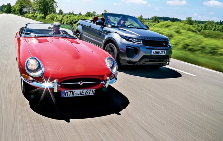 KARŞILAŞTIRMA · JAGUAR E-TYPE ROADSTER, RANGE ROVER EVOQUE CABRİOLET