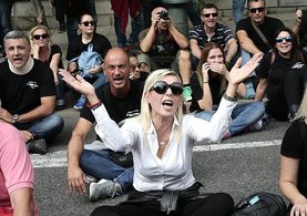 Yunanistan'da basın mensuplarından protesto