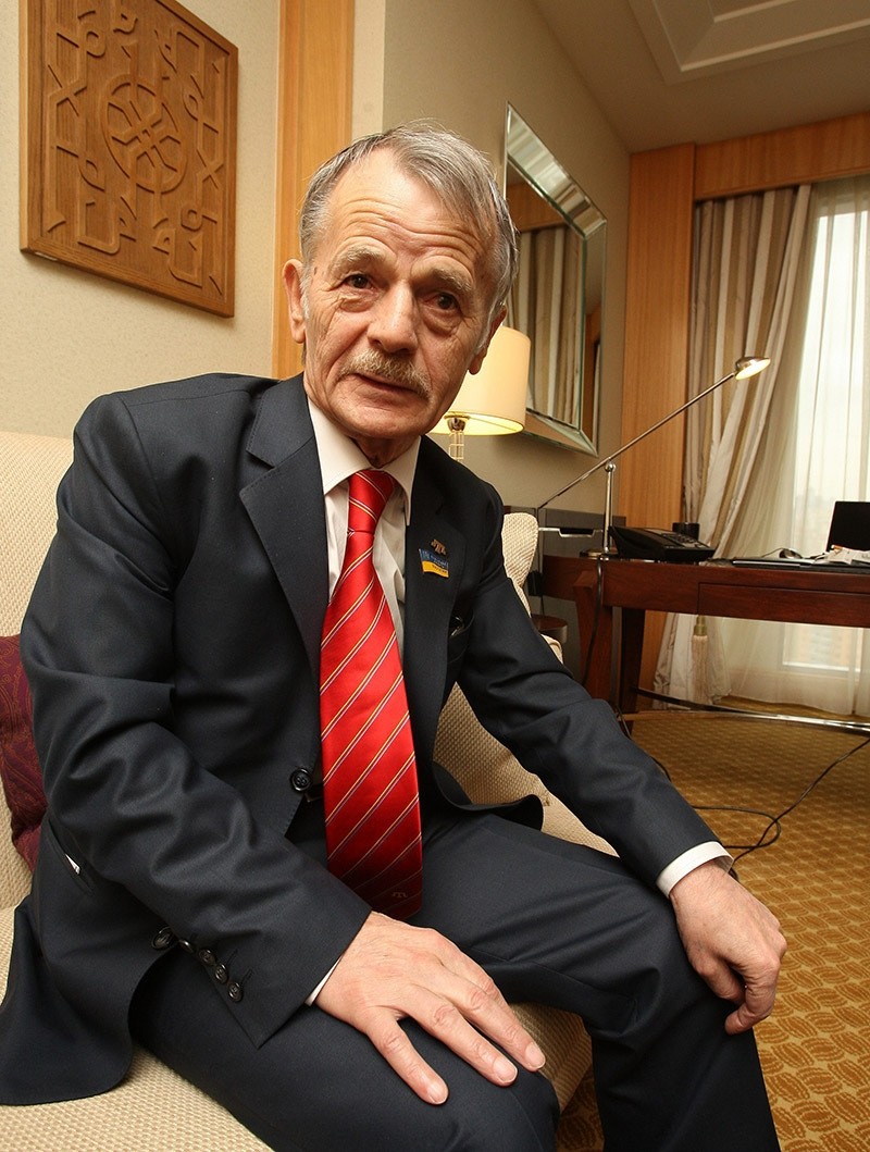 Mustafa Abdu00fclcemil Ku0131ru0131mou011flu, leader of Crimean Tatar community. (Photo: Sabah u2013 Ali Ekeyu0131lmaz)