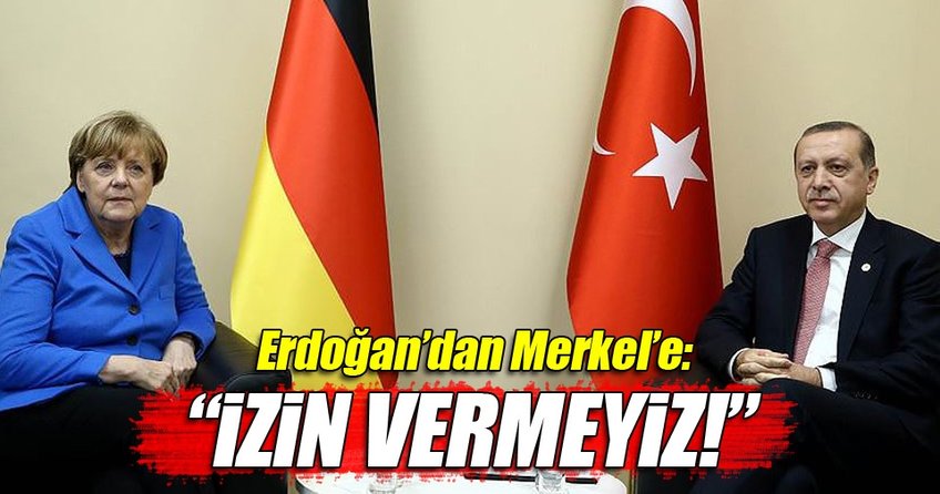 Cumhurbaşkanı Erdoğan Merkel ile bir araya geldi