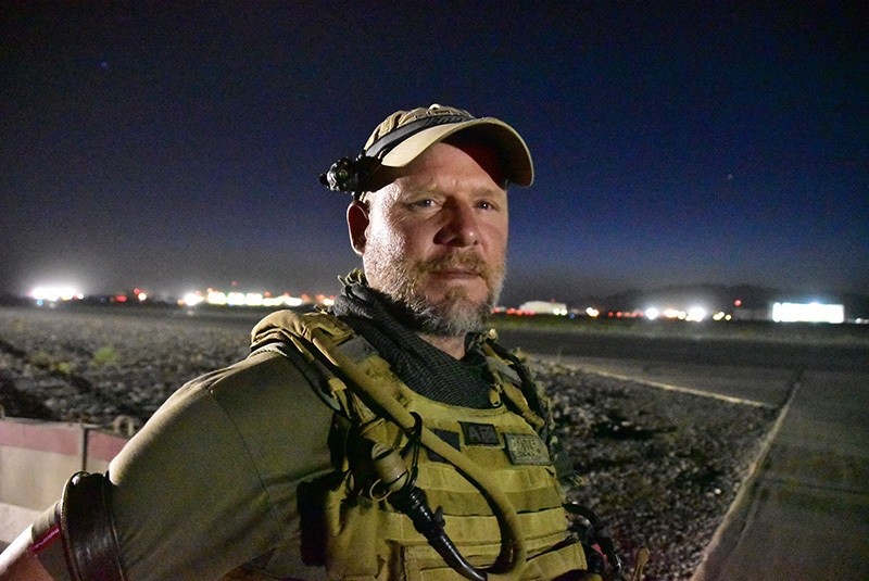 This May 29, 2016, photo shows David Gilkey, a veteran news photographer and video editor for National Public Radio photographer, at Kandahar Airfield in Afghanistan. (AP)