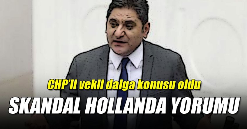 CHP'li vekilin skandal Hollanda yorumu!
