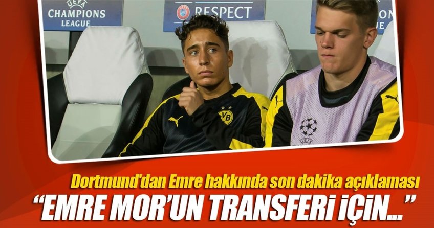 Dortmund’dan Emre Mor hakkında son dakika açıklaması