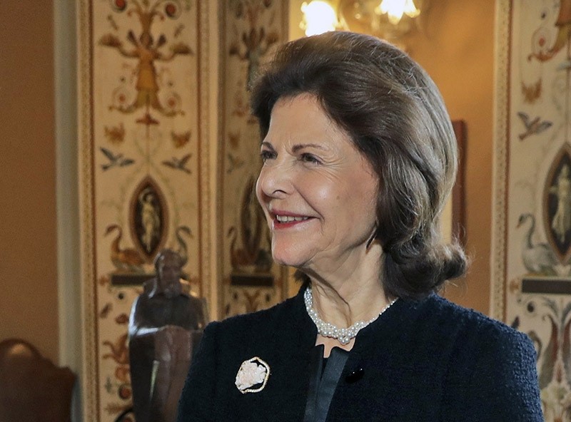  In this file photo dated Thursday, Nov. 24, 2016, Queen Silvia of Sweden during a meeting with the Pope, at the Vatican (AP Photo)