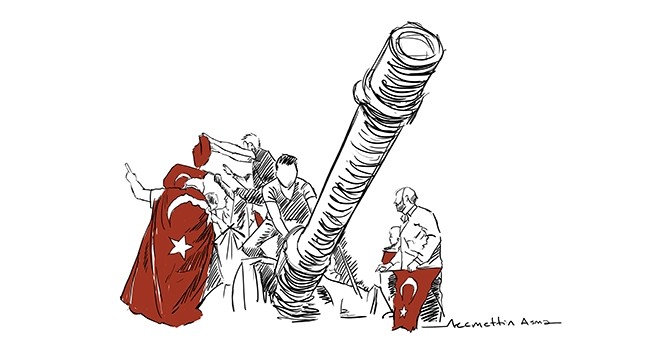 Drawing by Necmettin Asma - twitter.com/necmettinasma