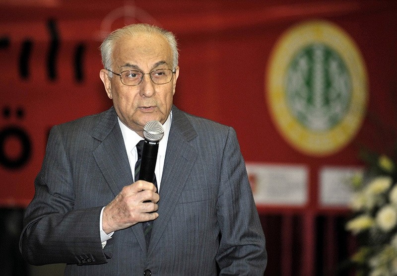 This file photo dated March 22, 2010 shows journalist Hakku0131 Devrim speaking at a conference. (AA Photo)
