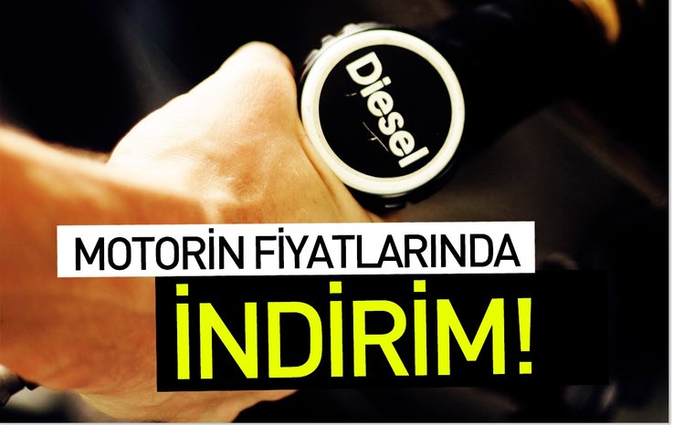 MOTORİN FİYATLARINDA İNDİRİM!