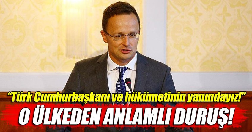 Türk Cumhurbaşkanı ve hükümetinin yanında duruyoruz