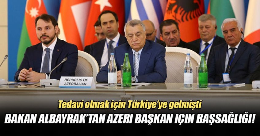 Bakan Albayrak'tan Aliyev için taziye mesajı