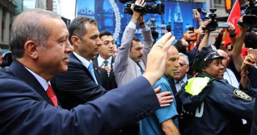 ABD'de Cumhurbaşkanı Erdoğan'a coşkulu karşılama!