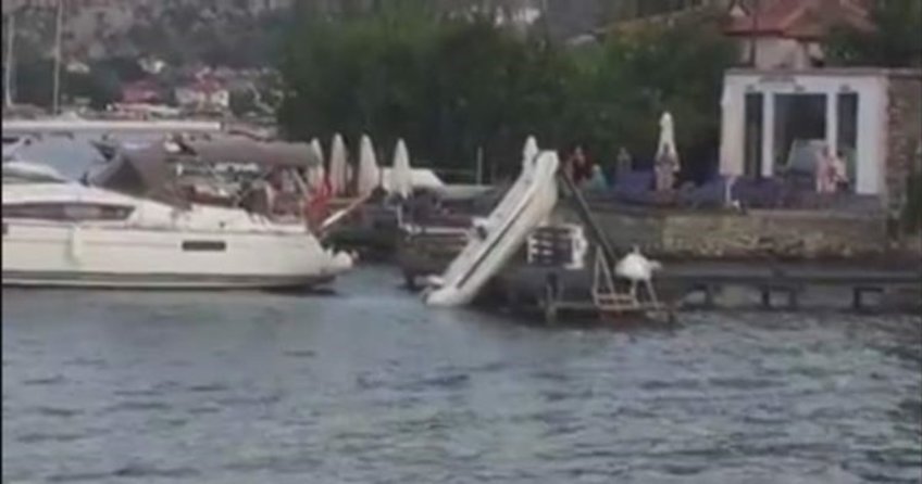 Marmaris’te denizde dehşet anları
