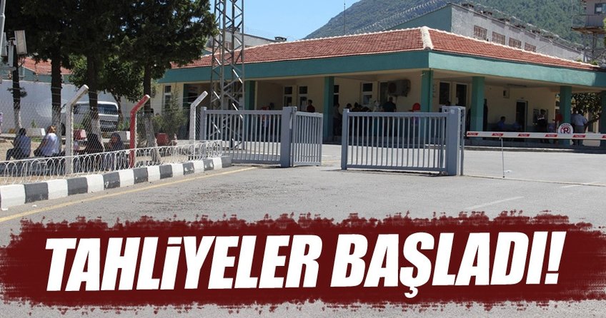 Cezaevlerinden tahliyeler başladı