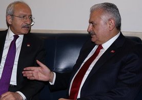Başbakan Yıldırım TBMM'de Kemal Kılıçdaroğlu ile görüştü