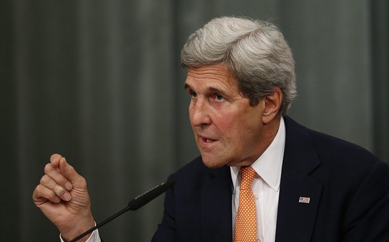 Secretary of State John Kerry speaks during a joint press conference with Russian Foreign Minister Sergei Lavrov (not pictured) in Moscow, Russia, 15 July 2016 (EPA Photo)