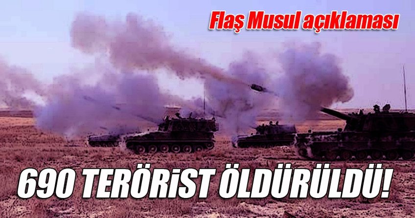 TSK DEAŞ hedeflerine bir yılda toplam 6 bin 820 atış gerçekleştirdi