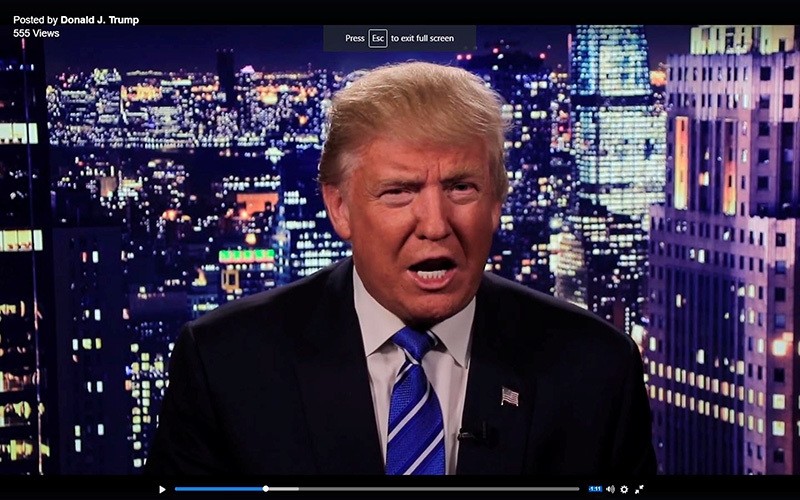 Republican U.S. presidential nominee Donald Trump is seen in a video screengrab as he apologizes for lewd comments he made about women (Reuters Photo)