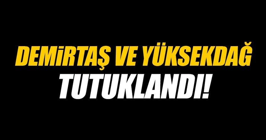 Selahattin Demirtaş ve Figen Yüksekdağ tutuklandı!