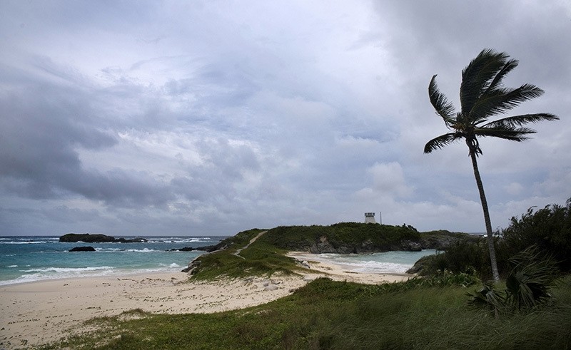 Wind and surf picks up as Hurricane Nicole approaches the Cooperu201a u00c4u00f4s Island Nature Reserve in St. Georges, Bermuda, Wednesday, Oct. 12, 2016. (AP Photo)