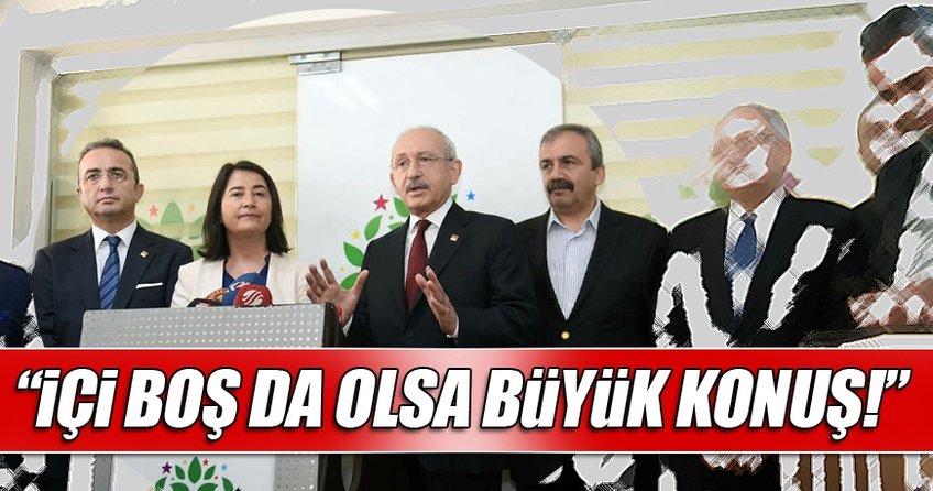 'İçi boş da olsa büyük konuş!'