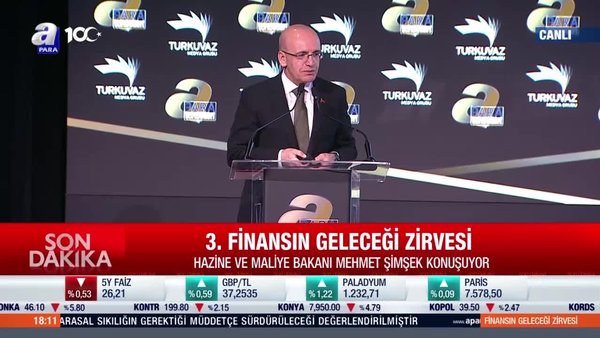 Hazine ve Maliye Bakanı Mehmet Şimşek rakamlarla açıkladı: Enflasyon beklentisinde iyileşme var