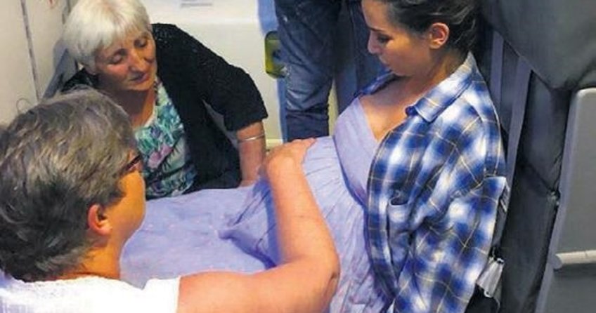Sıla Şahinin uçakta doğum paniği