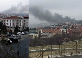 İstanbul'da helikopter düştü!