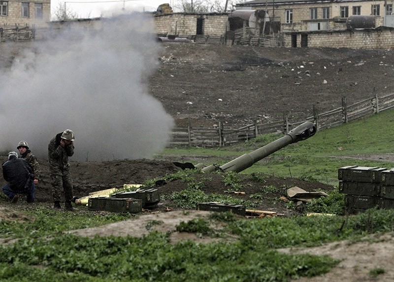 Armenian artillery position in Karabakh. April 2016. (EPA file photo)