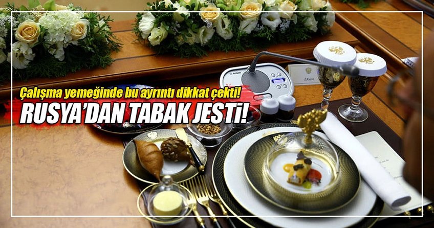 Rusya'da Türk heyete tabak jesti