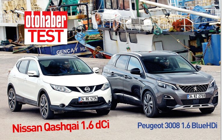 TEST · NİSSAN QASHQAİ 1.6 DCİ, PEUGEOT 3008 1.6 BLUEHDİ