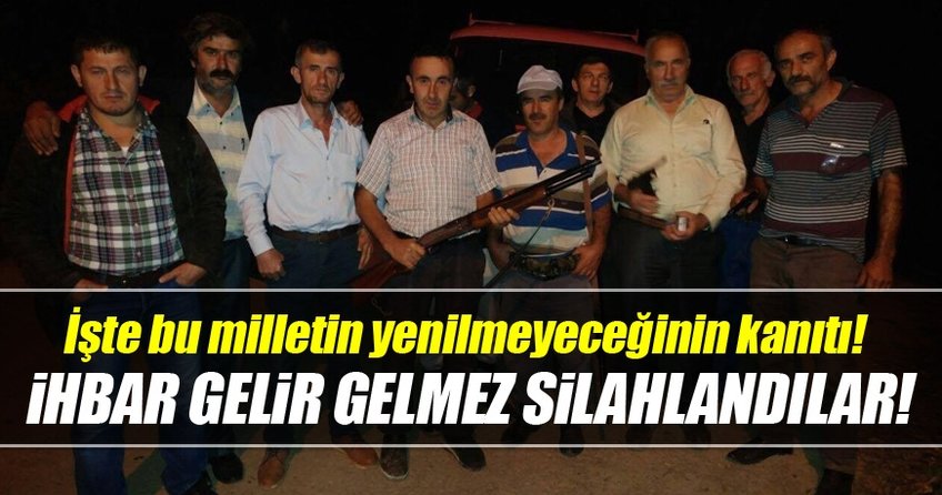 Terör ihbarı geldi, Vakfıkebirli silahlandı