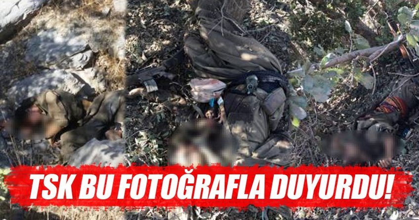 TSK: 3 terörist öldürüldü