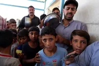 Thousands of Iraqis were displaced due to government forces and Iranian-backed Shiite militias fighting against  DAESH.