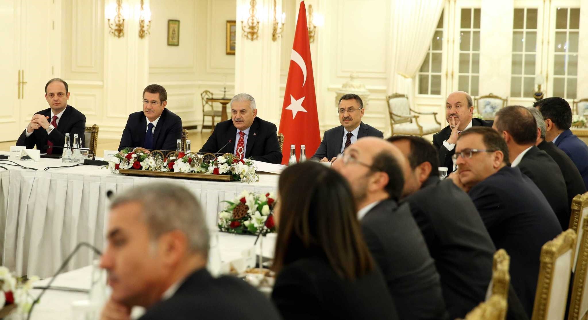 Prime Minister Yu0131ldu0131ru0131m held a special meeting with the heads of Turkish banks late Tuesday.