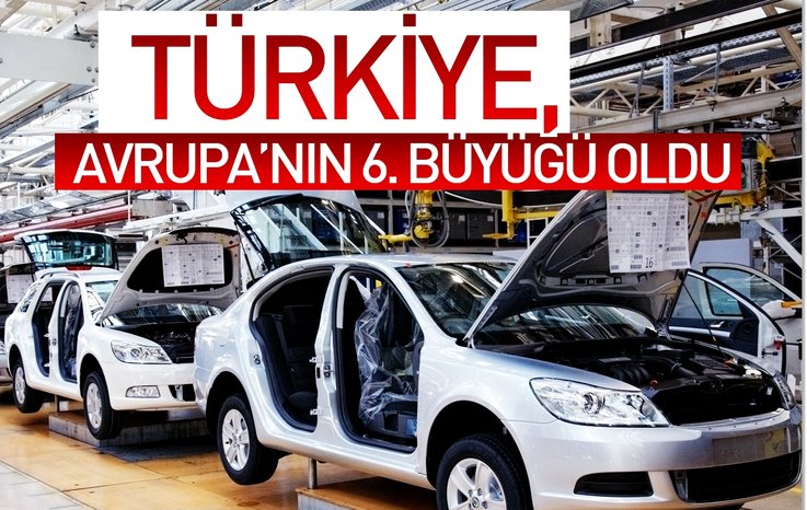 TÜRKİYE, AVRUPA'NIN 6. BÜYÜĞÜ OLDU