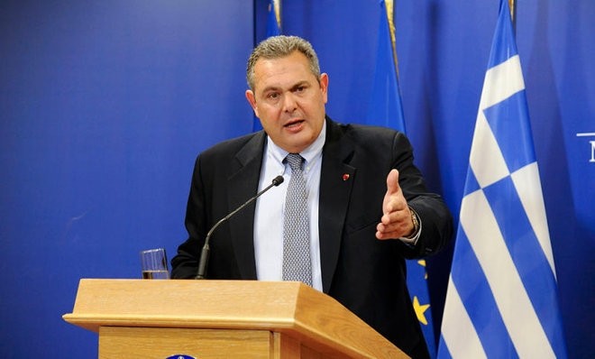 Greek Defense Minister Panos Kammenos. (REUTERS Photo)