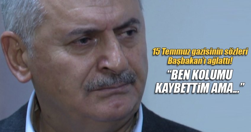 Başbakan Binali Yıldırım gözyaşlarına hakim olamadı!