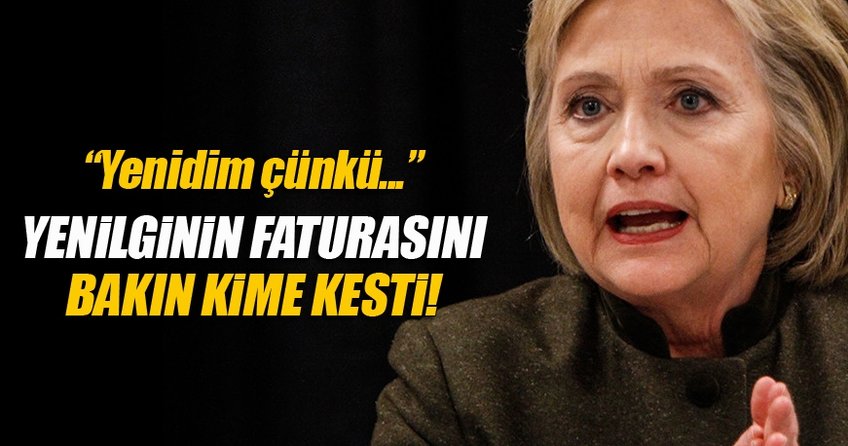 Clinton yenilginin faturasını FBI'ya kesti