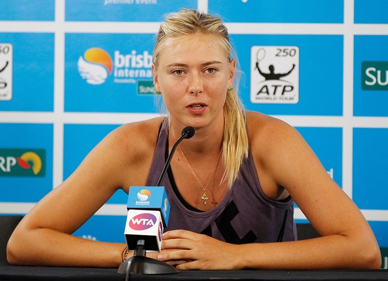 Maria Sharapova of Russia speaks during a news conference at the Brisbane International tennis tournament in Brisbane, Australia January 1, 2013. (REUTERS Photo)