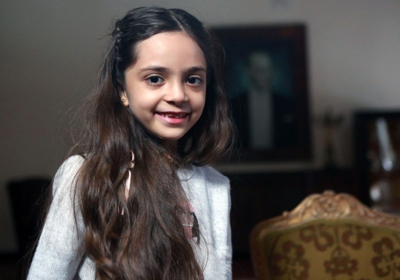 This file photo taken on December 22, 2016 shows Syrian girl Bana al-Abed, known as Aleppo's tweeting girl, posing during an interview in Ankara. (AFP Photo)
