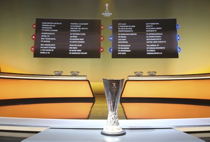 A general view shows the draw for the 2016/2017 UEFA Europa League soccer competition at Monaco's Grimaldi Forum in Monaco, August 26, 2016. (Reuters Photo)