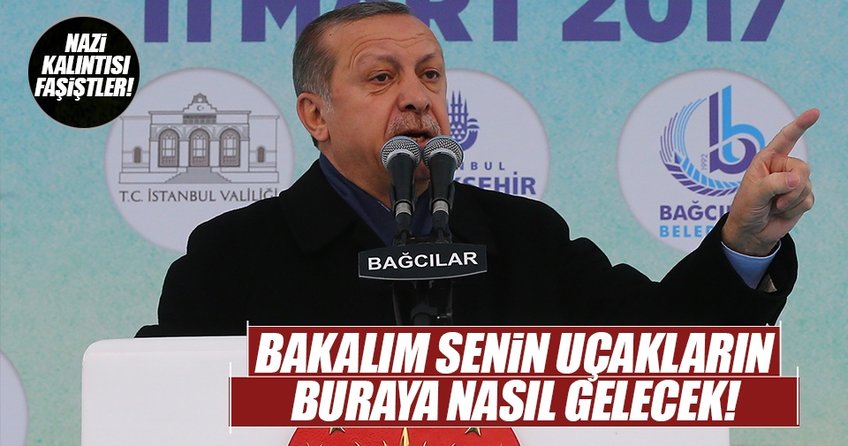 Erdoğandan Hollandaya yaptırım sinyali