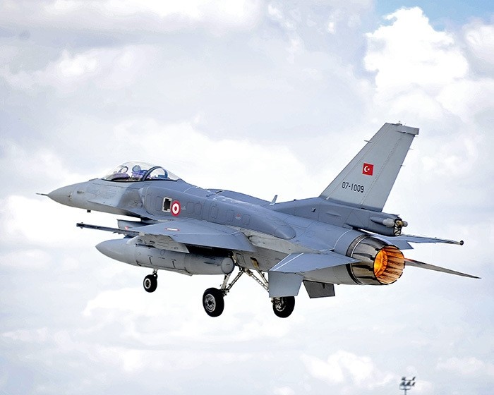 An F-16 Fighting Falcon of the Turkish Air Force takes off on a sortie from Third Air Force Base Konya, Turkey during Exercise Anatolian Eagle. (File Photo)