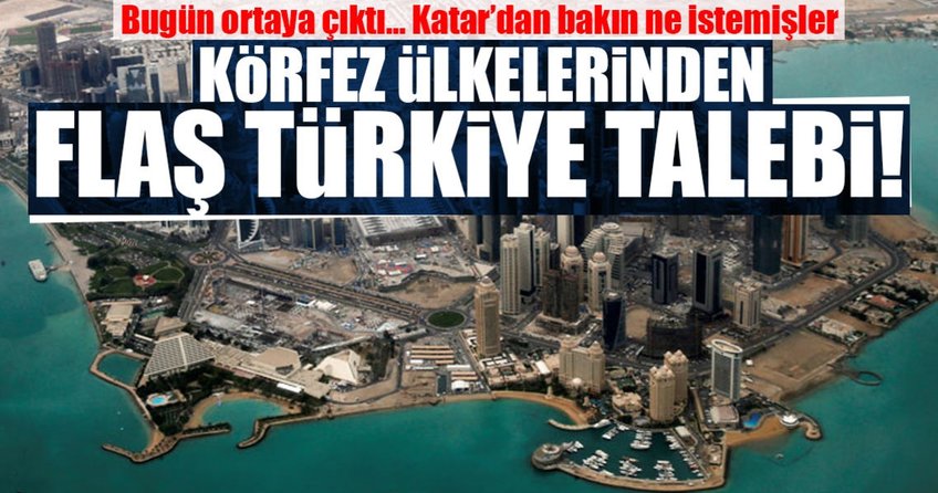 Körfez ülkelerinden flaş Türkiye talebi!