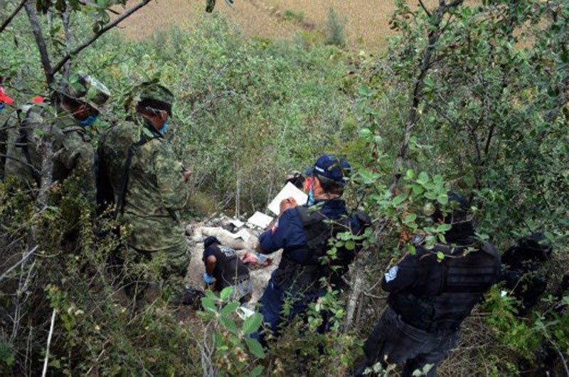 Authorities in the Guerrero state of Mexico discover a mass grave. Jan. 2015. (EPA Photo)