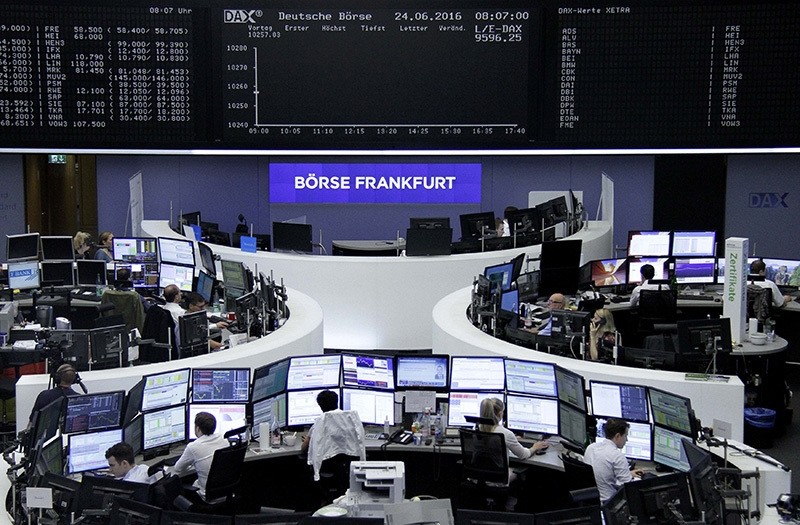 Germany's DAX, Britain's FTSE 100 plummet after Brexit decision. (Reuters Photo)