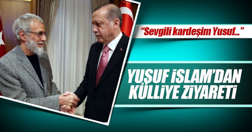 Erdoğan, Yusuf İslam’ı kabul etti