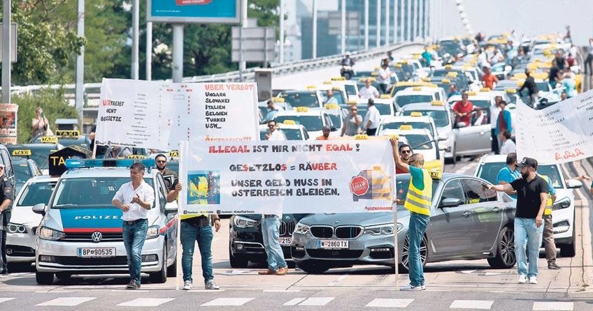 Viyana’da Uber isyanı