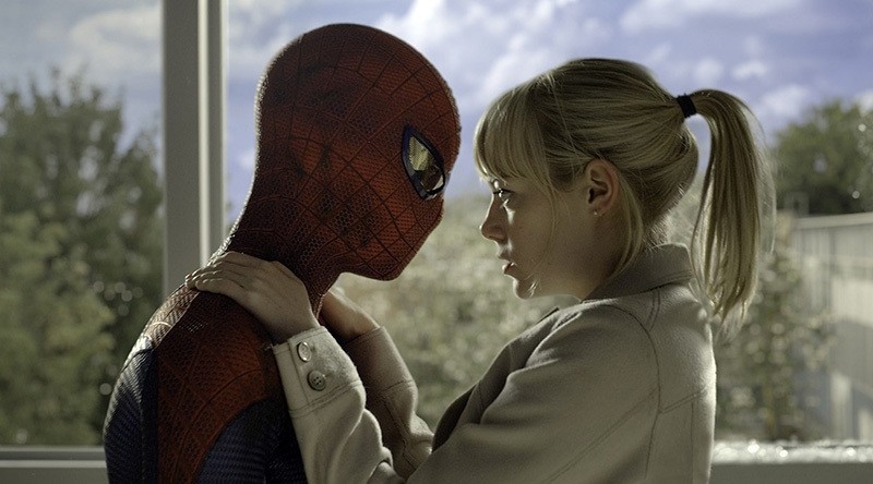 Spider-Man Andrew Garfield and girlfriend actress Emma Stone (Photo Courtesy of CTMG./ImageMagick)