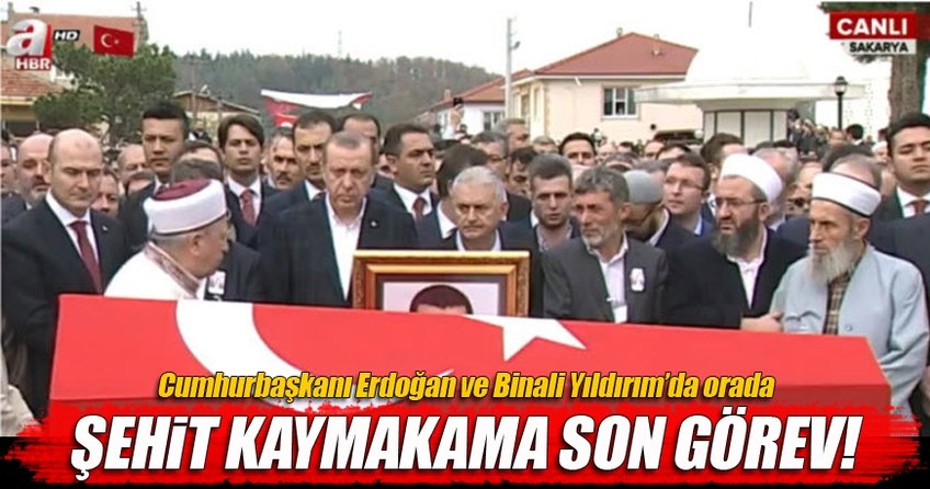 Şehit kaymakama son görev - CANLI